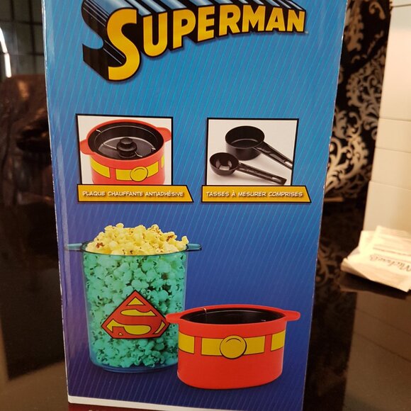 NIB DC Comics TM Superman Man of Steel Mini Stir Popcorn Maker Popper - Picture 6 of 7